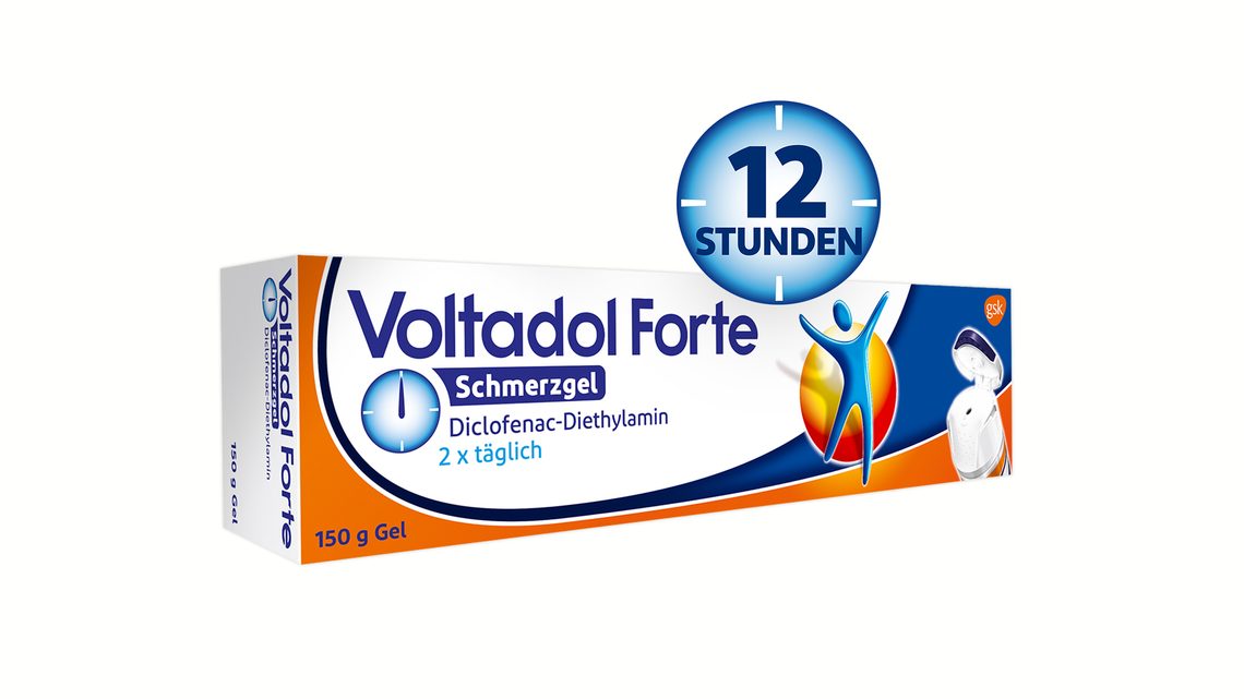 Voltadol Forte Schmerzgel:<br>Die Alternative zur Schmerztablette